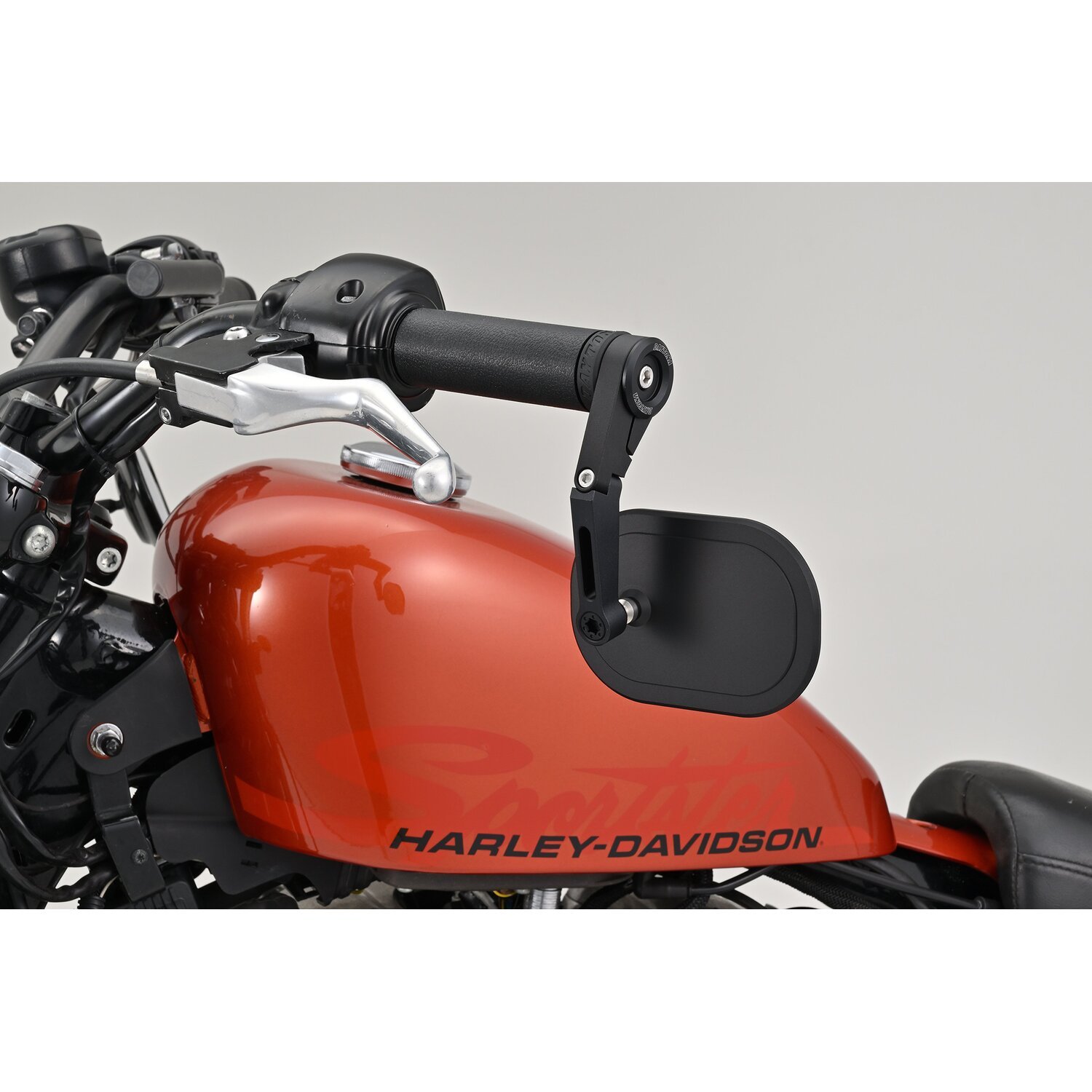 Daytona, bar end mirror adaptor set, Black, Matte