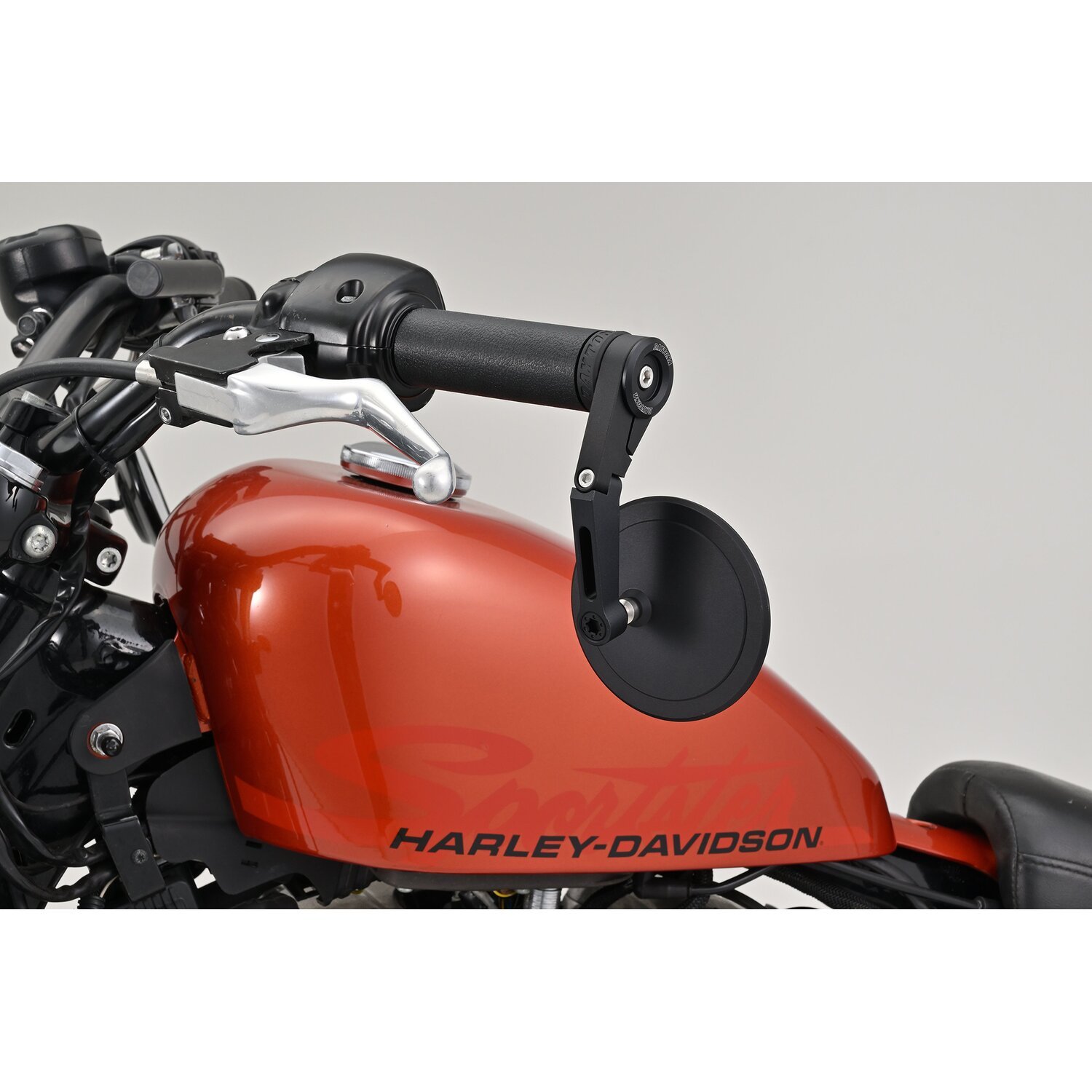 Daytona, bar end mirror adaptor set, Black, Matte