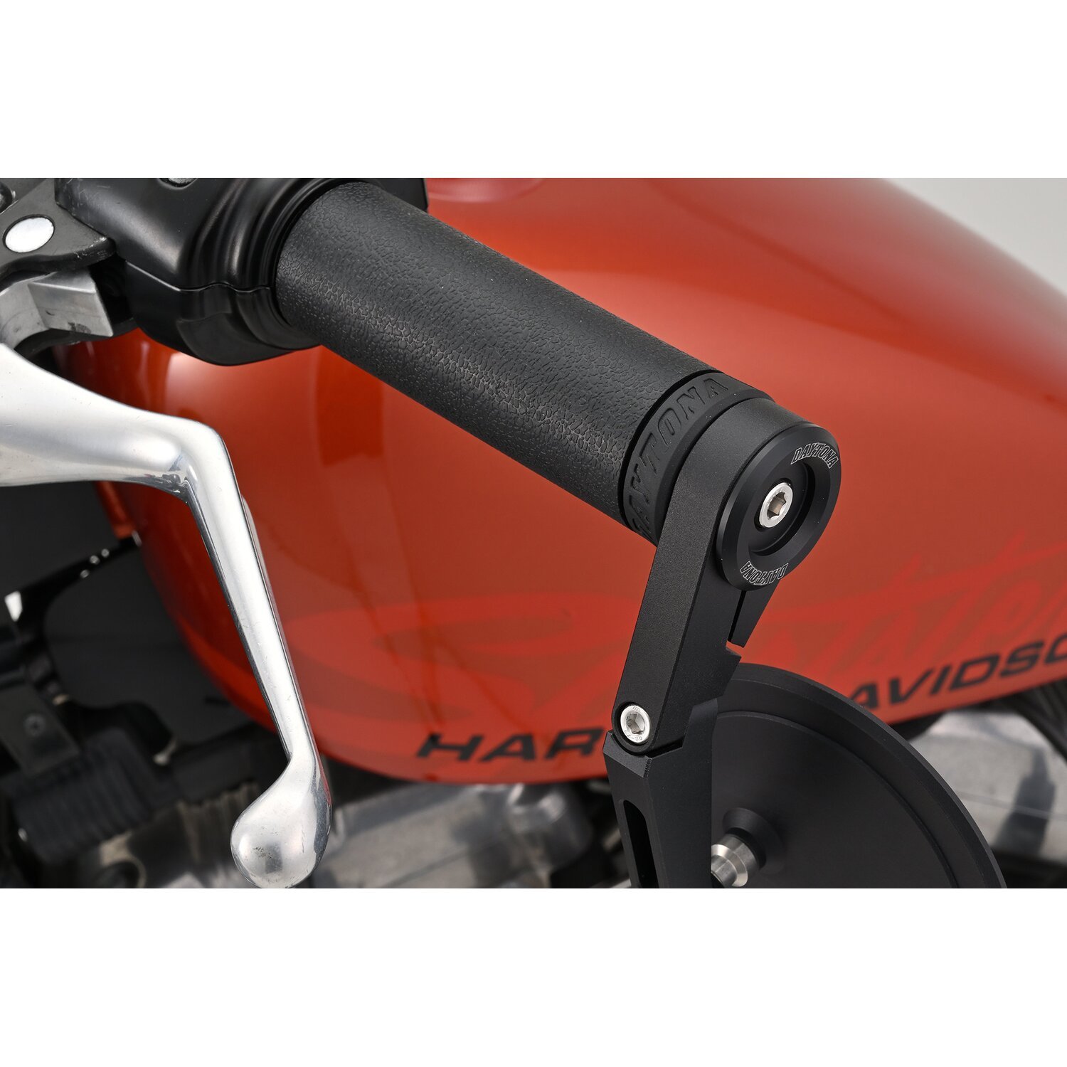 Daytona, bar end mirror adaptor set, Black, Matte