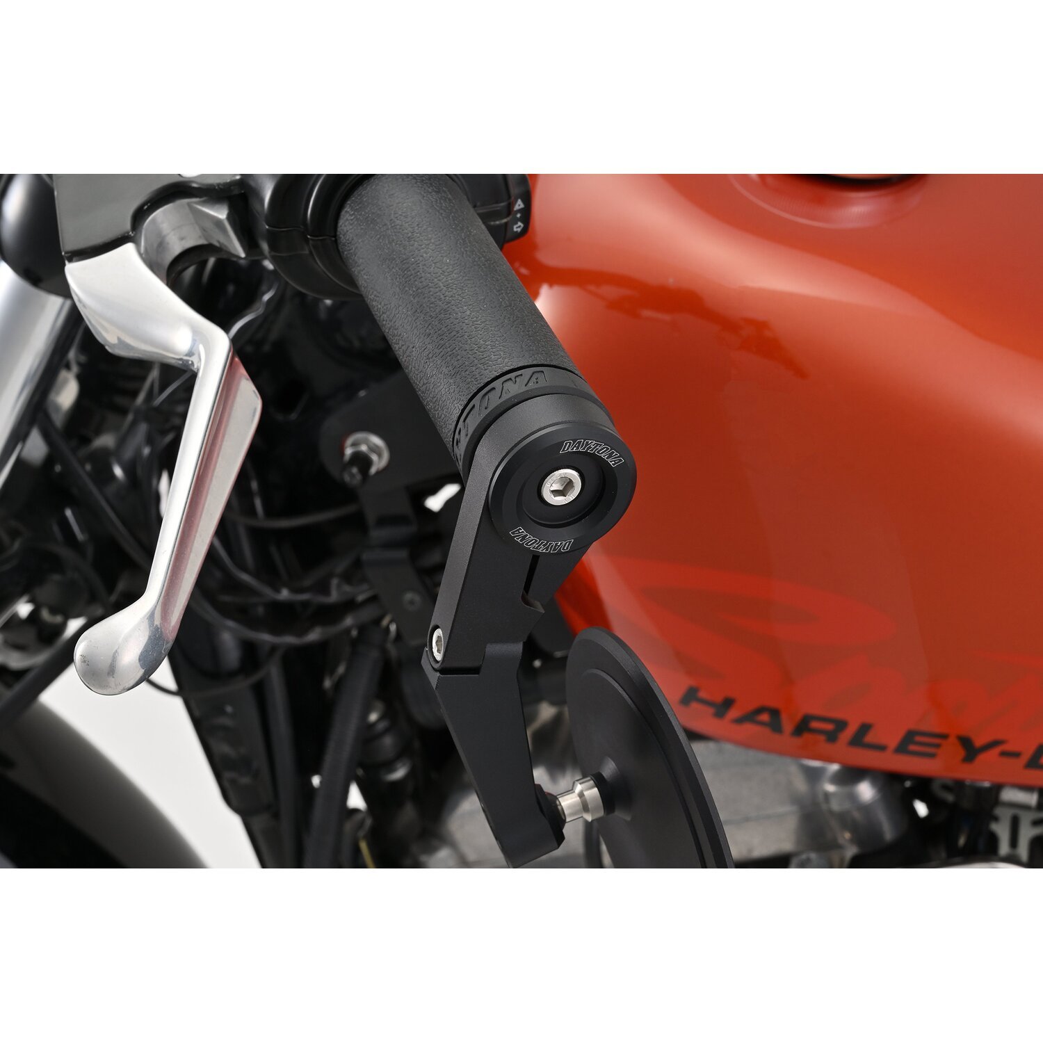 Daytona, bar end mirror adaptor set, Black, Matte