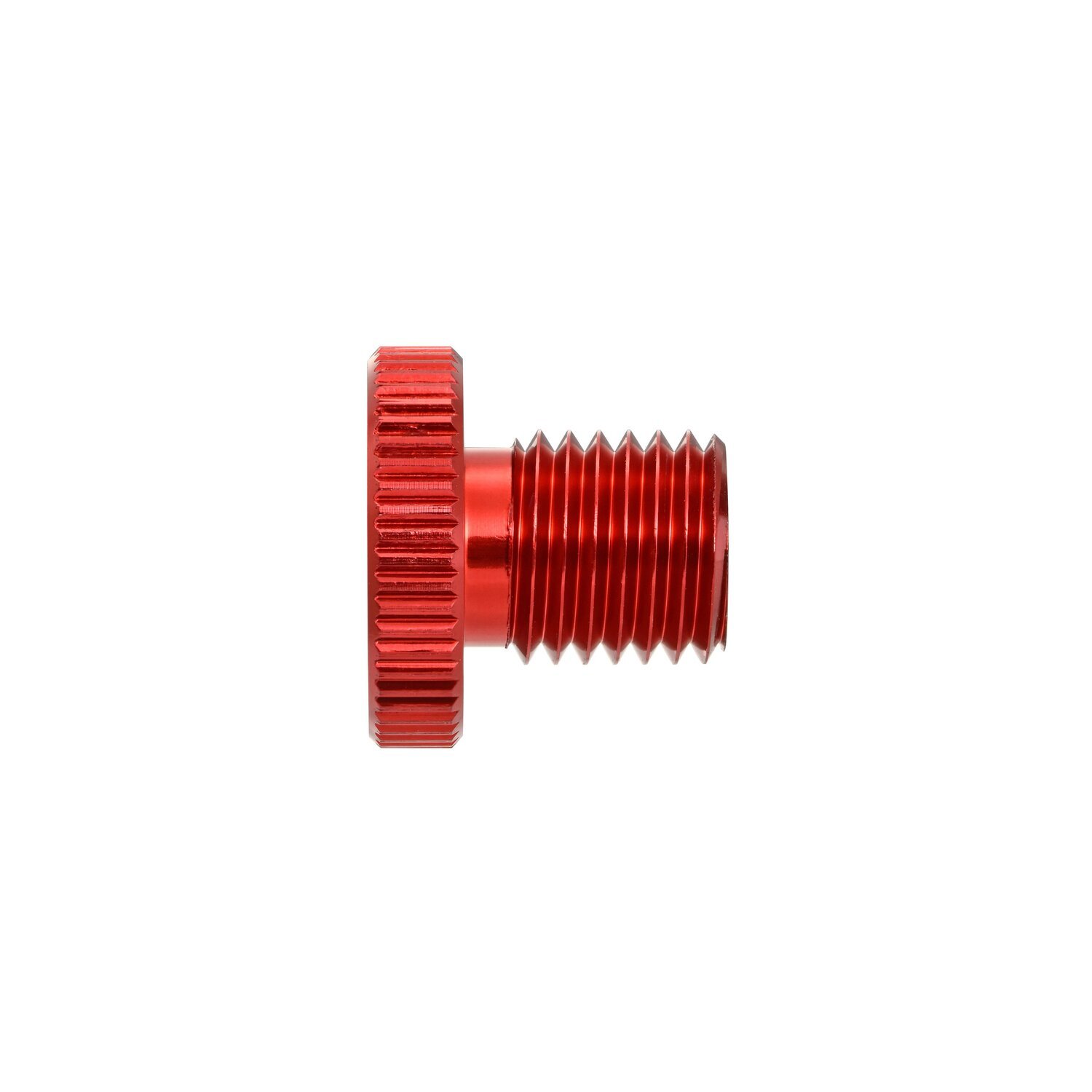 Daytona, mirror hole plug. Red. LHT, Polished