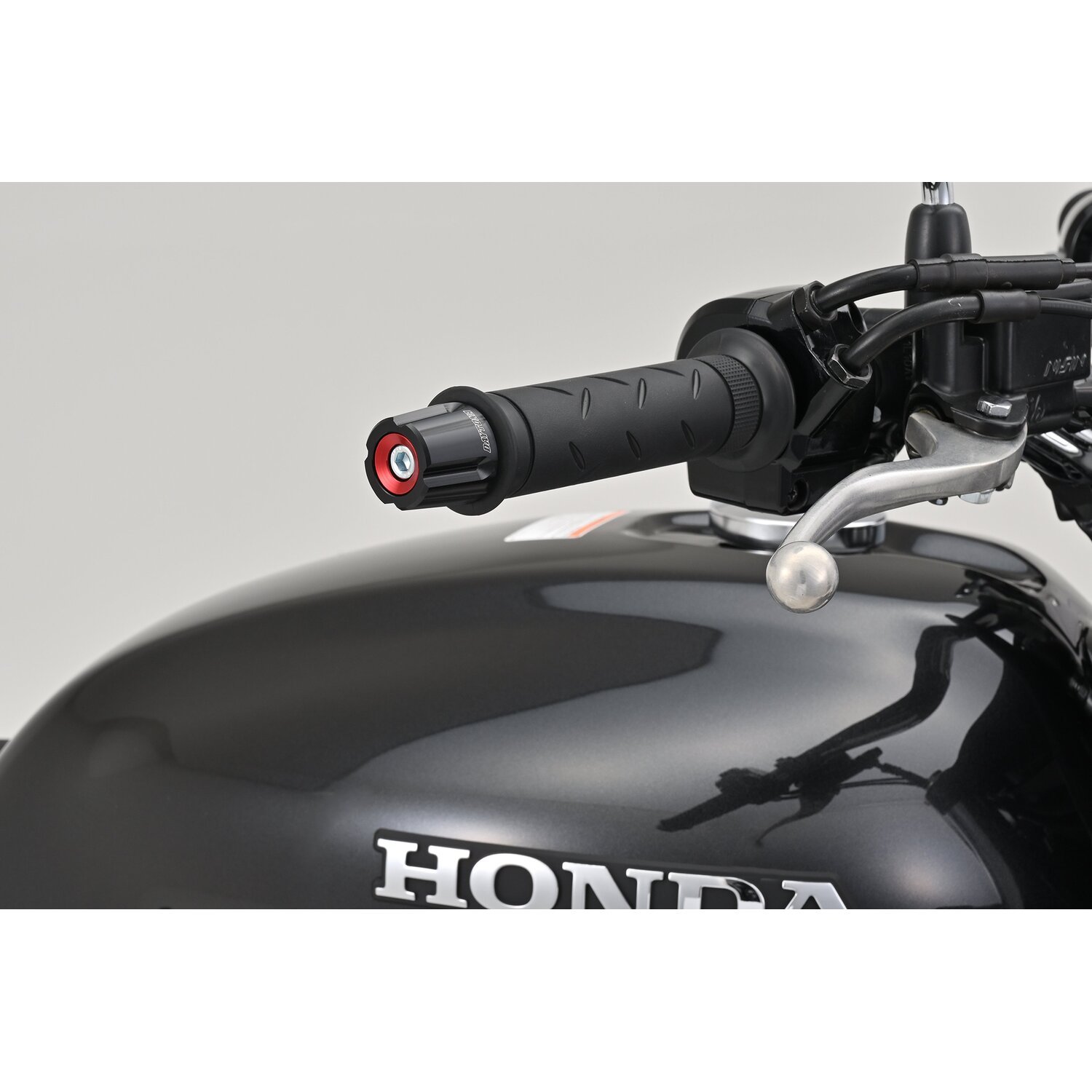 Daytona, Compass handlebar end, Red, Anodized