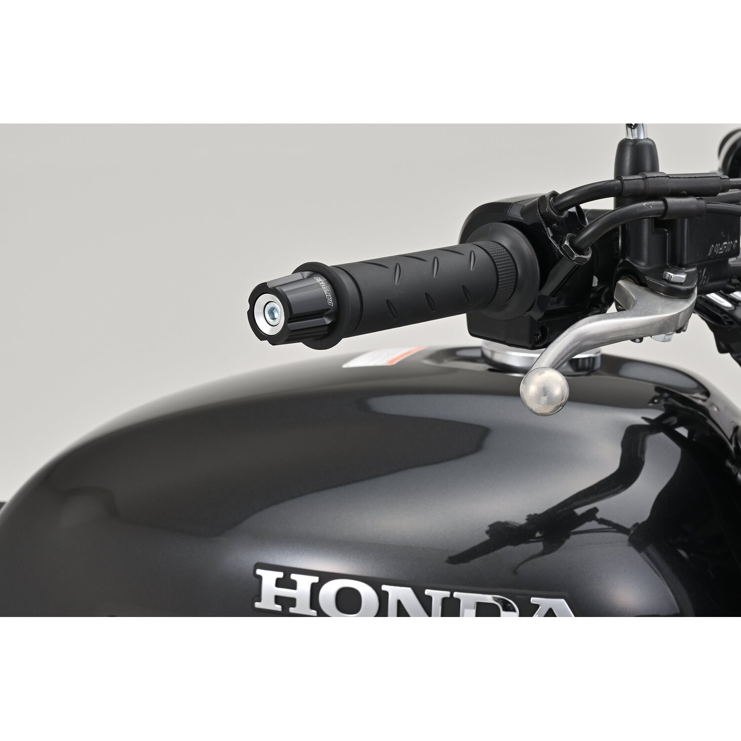 Daytona, Compass handlebar end, Silver, Anodized