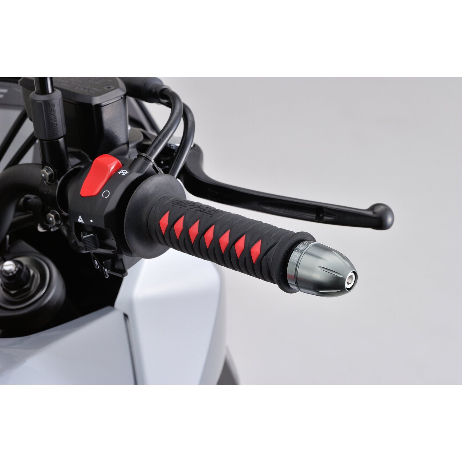Daytona, Bullet handlebar end, Gray, Anodized