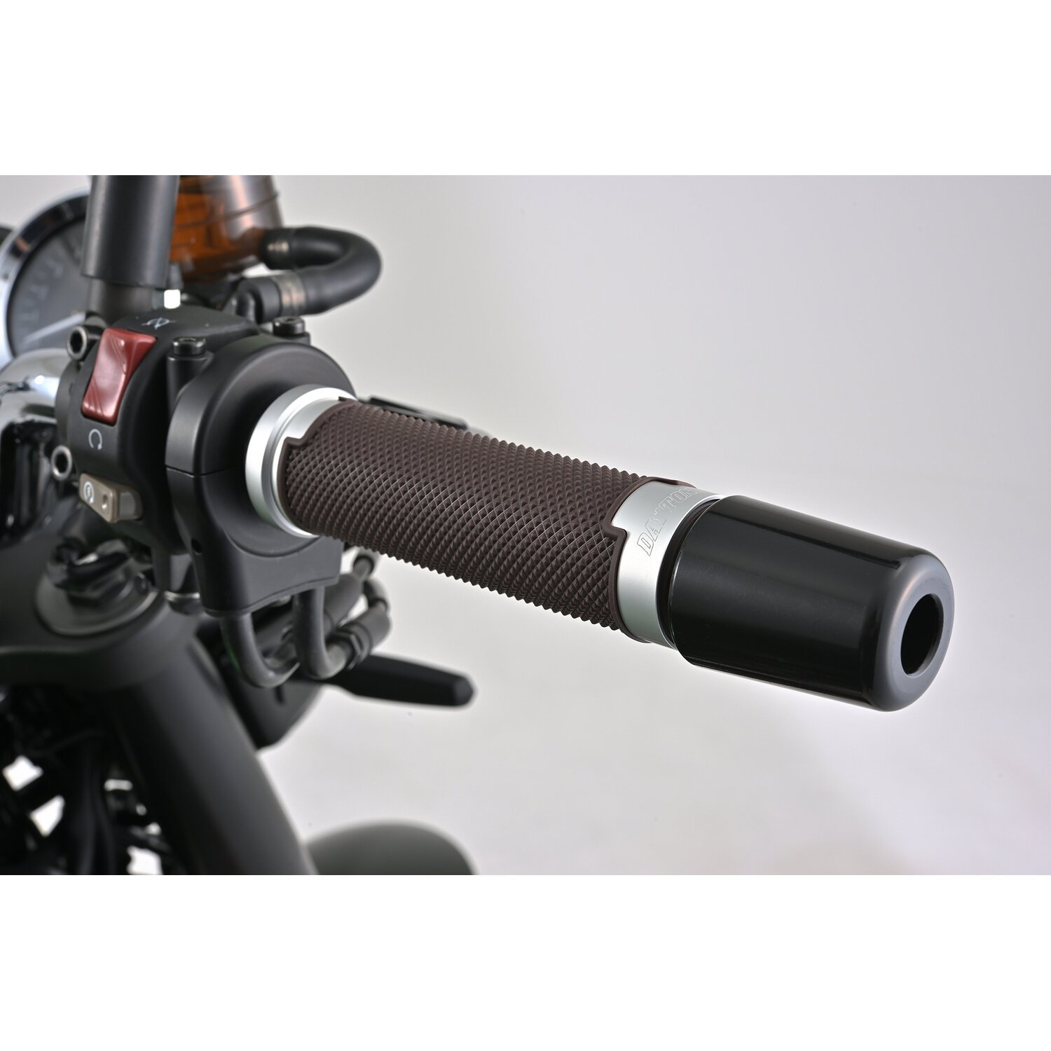 Daytona, Base grip set, Brown, silver