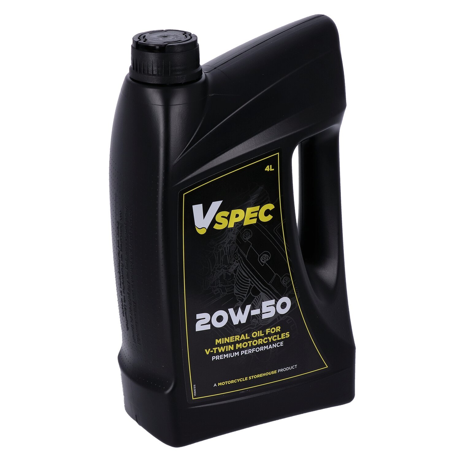 Vspec, 20W50 (mineral) motor oil. 4 liter bottle