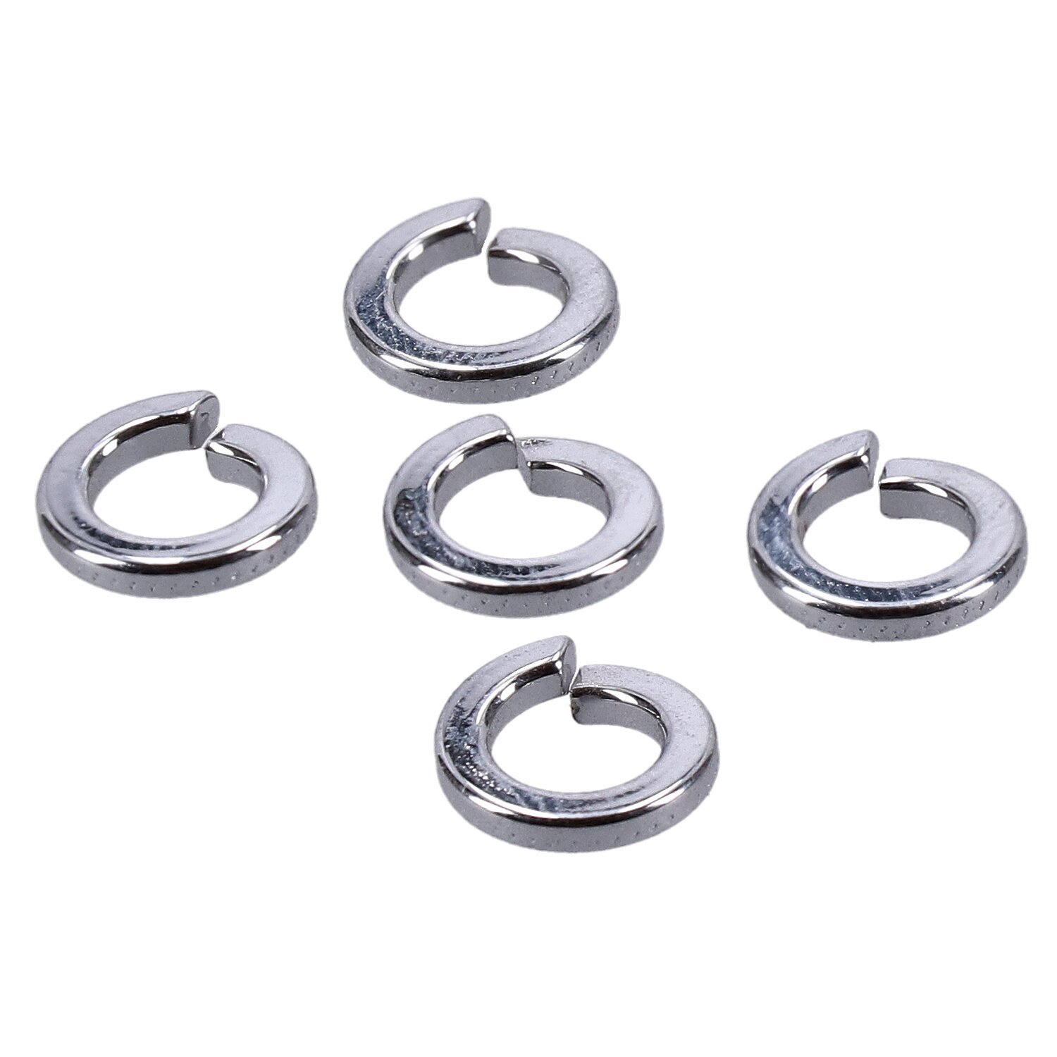 Chrome lockwasher, 1/4 inch