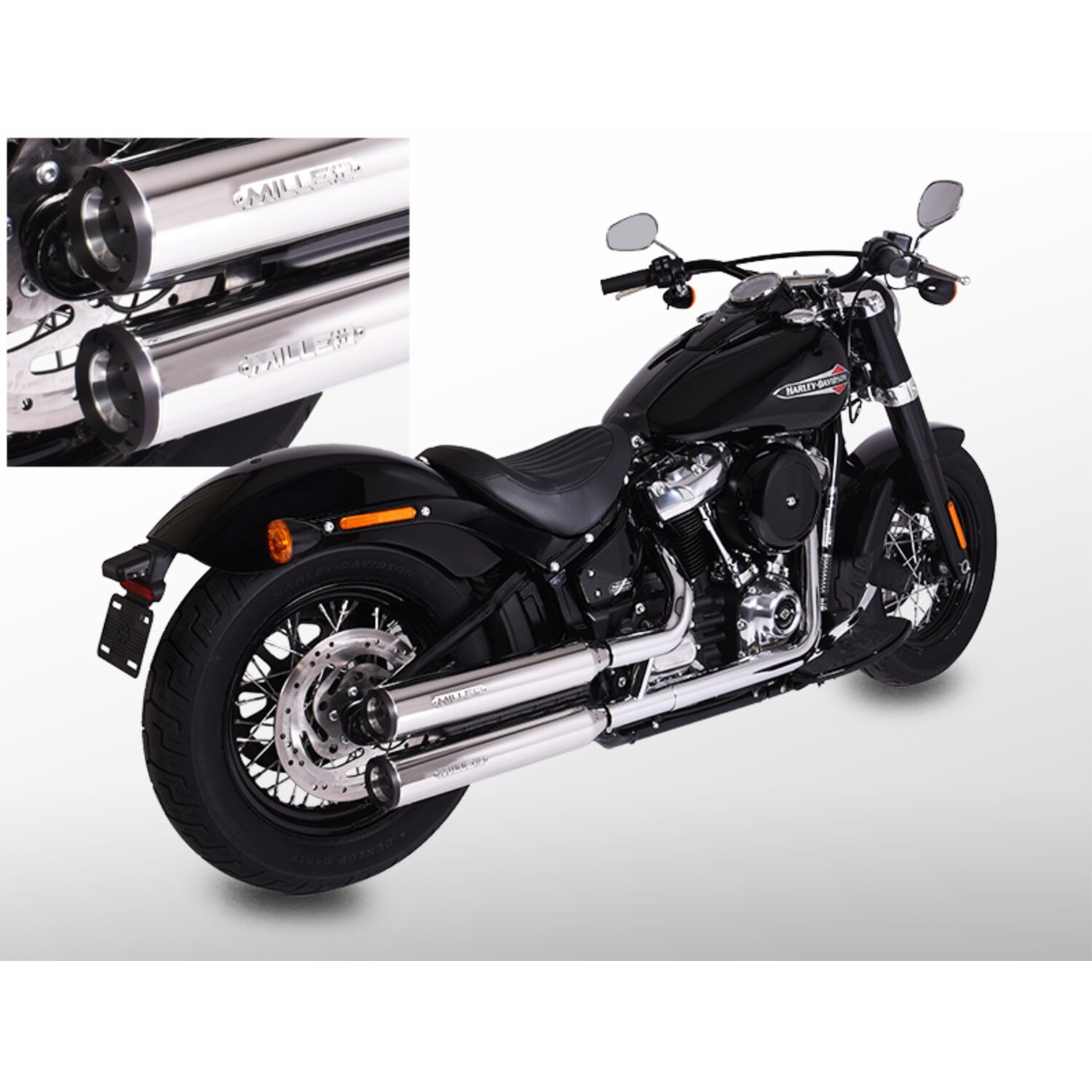 Miller, Independence slip-on mufflers. Euro 4