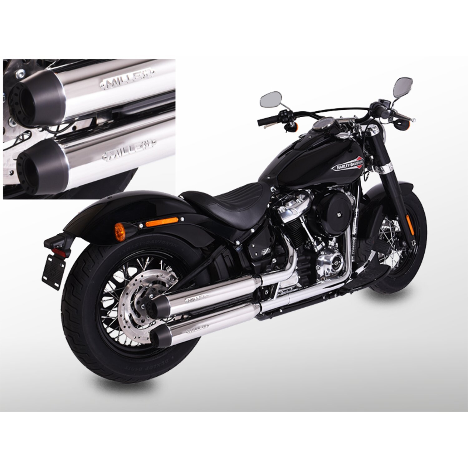 Miller, Independence slip-on mufflers. Euro 4