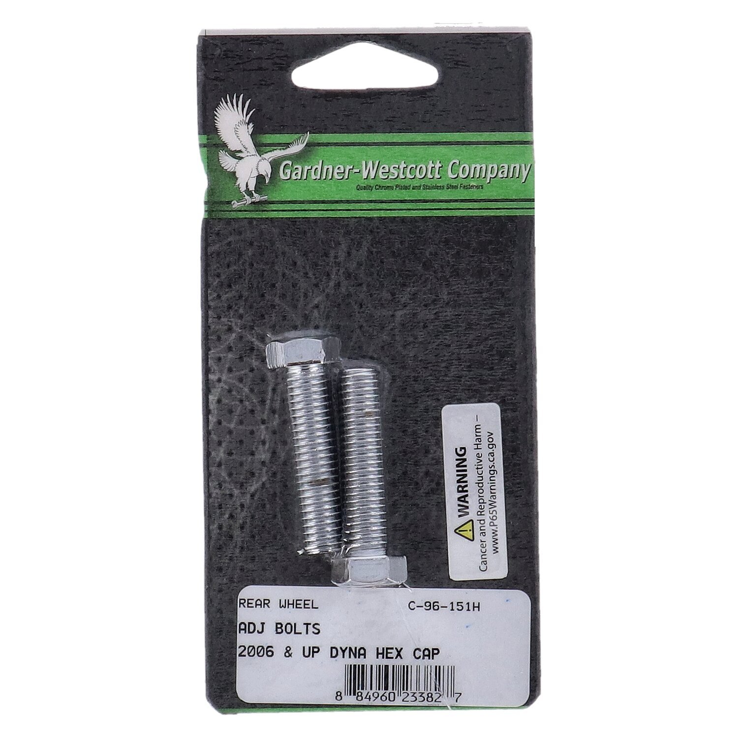 Rear wheel adjustment kit, Polished
