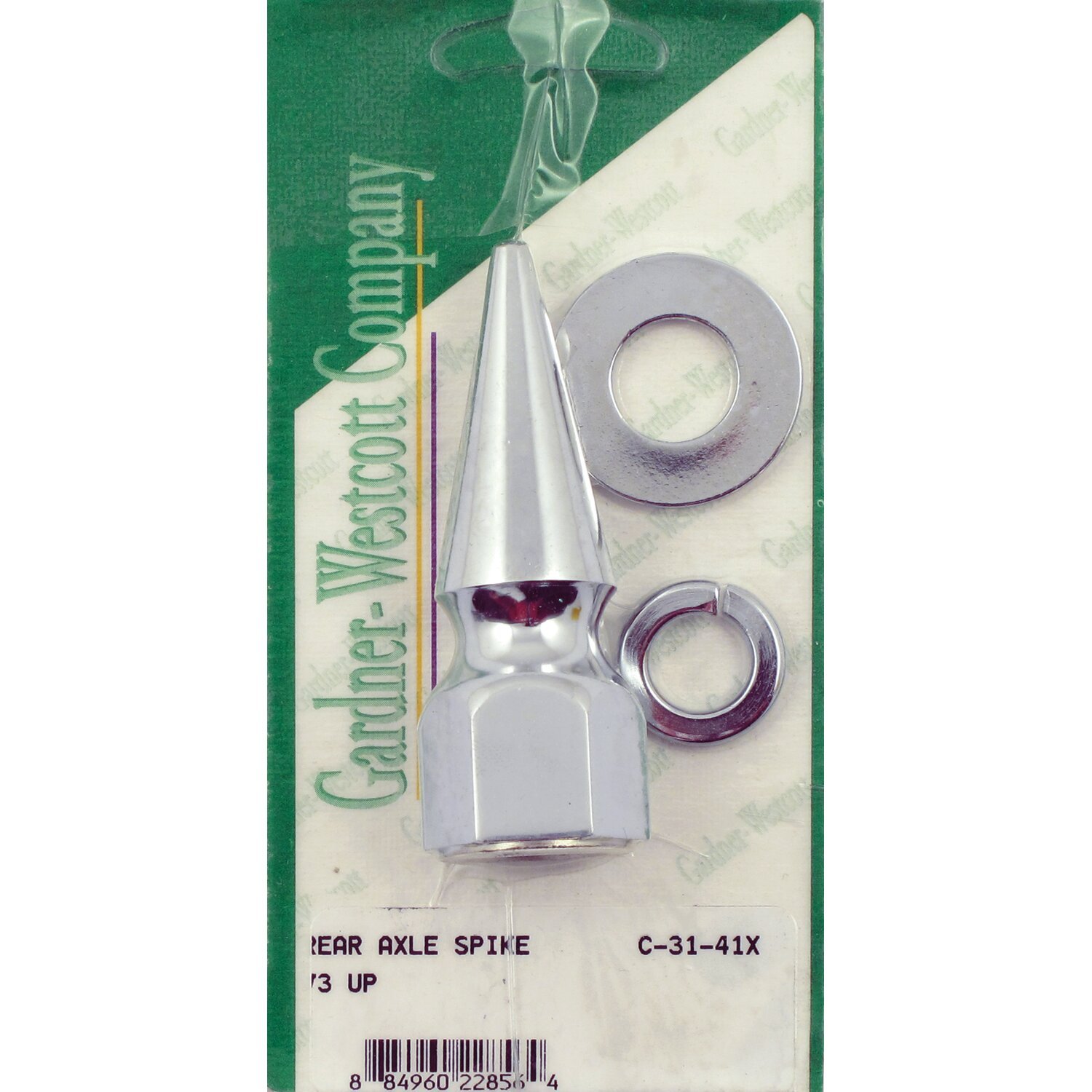 Rear axle mount set, Chrome