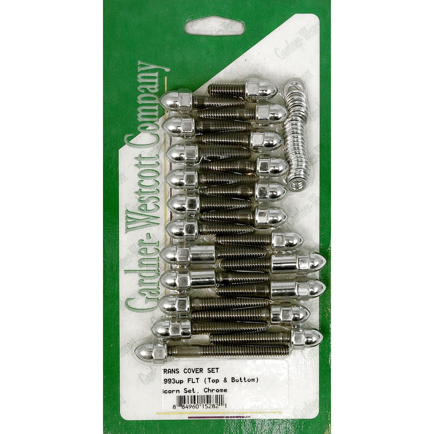 GW, transmission top & bottom cover screw kit. Acorn, Chrome