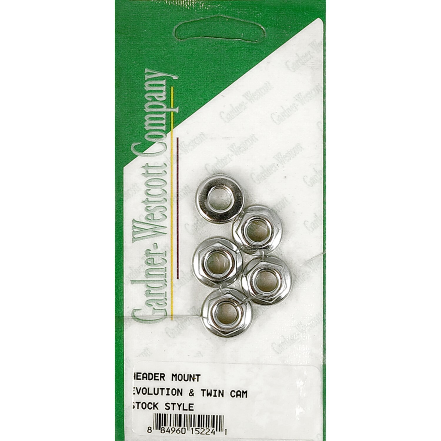Gardner-Westcott, flange nut exhaust mount set, Chrome