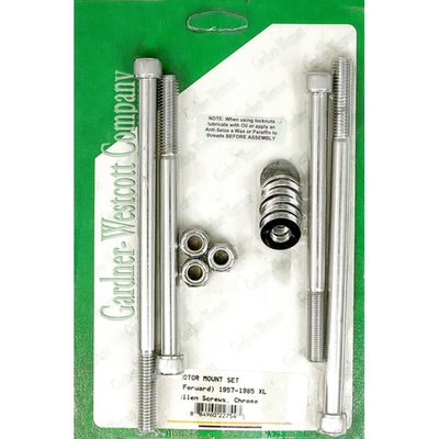Chrome; front motor mount allen bolt kit