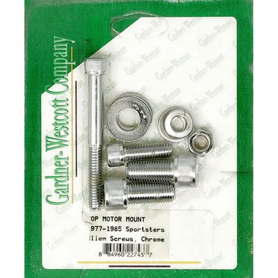 Chrome; top motor mount allen head kit