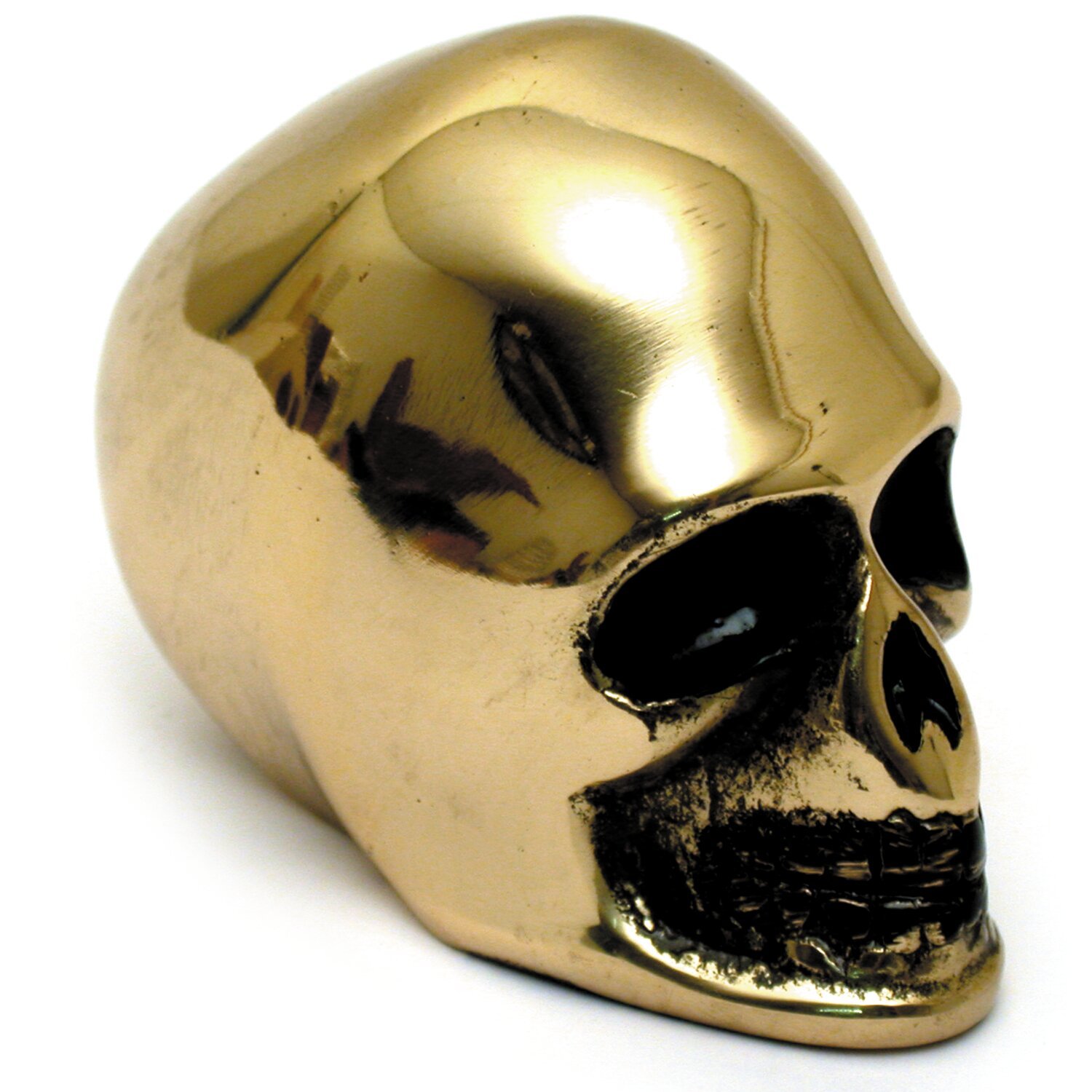 Shift lever knob. Polished brass