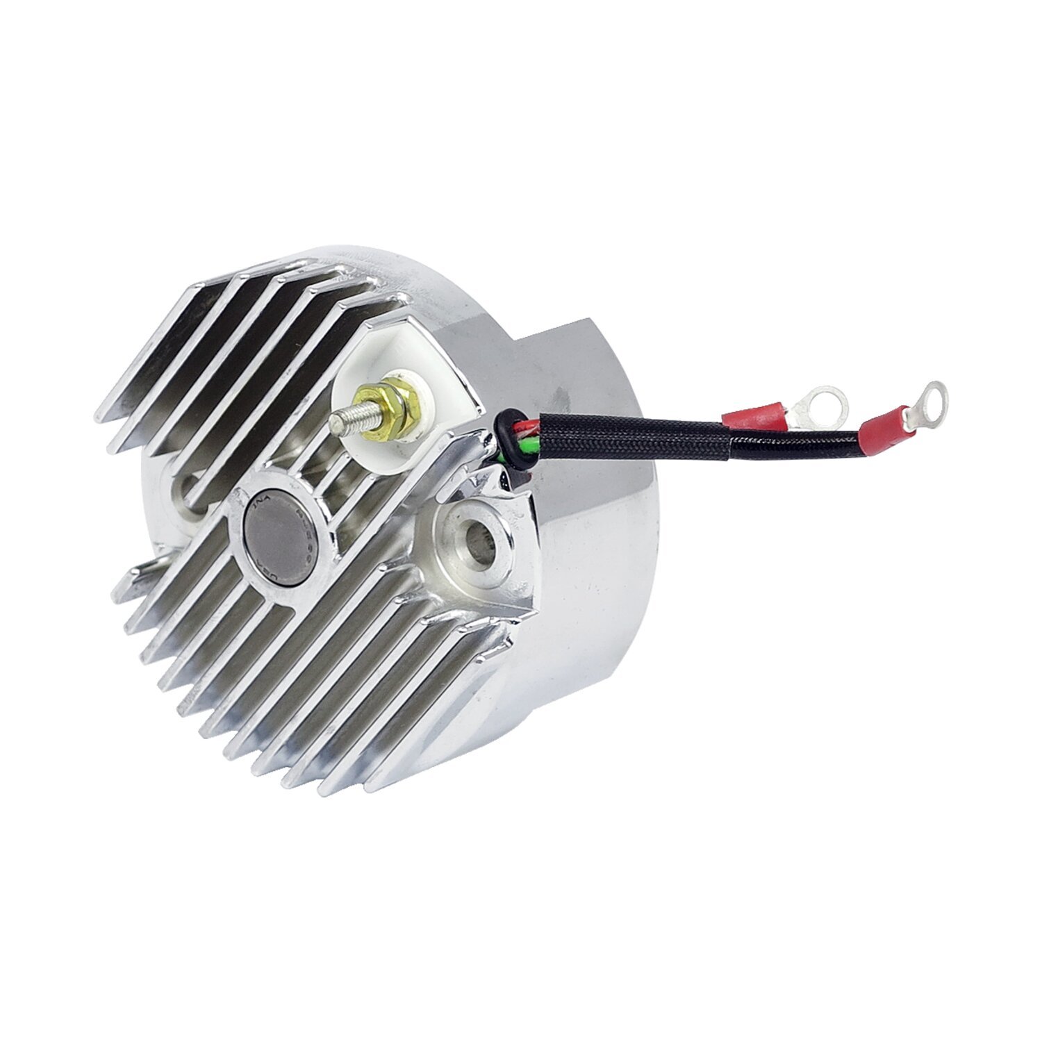 Solid-state 12-v voltage finned regulator