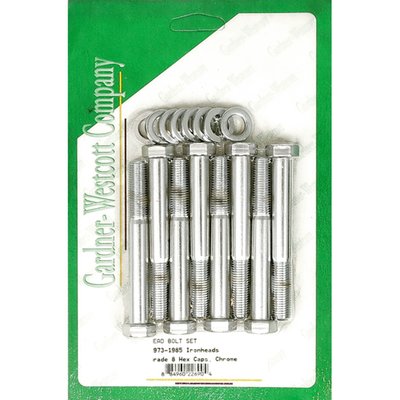 Chrome; OEM style hex with washers