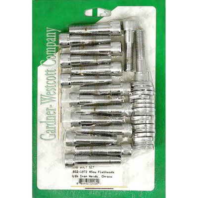 Chrome, allenhead screw with washers