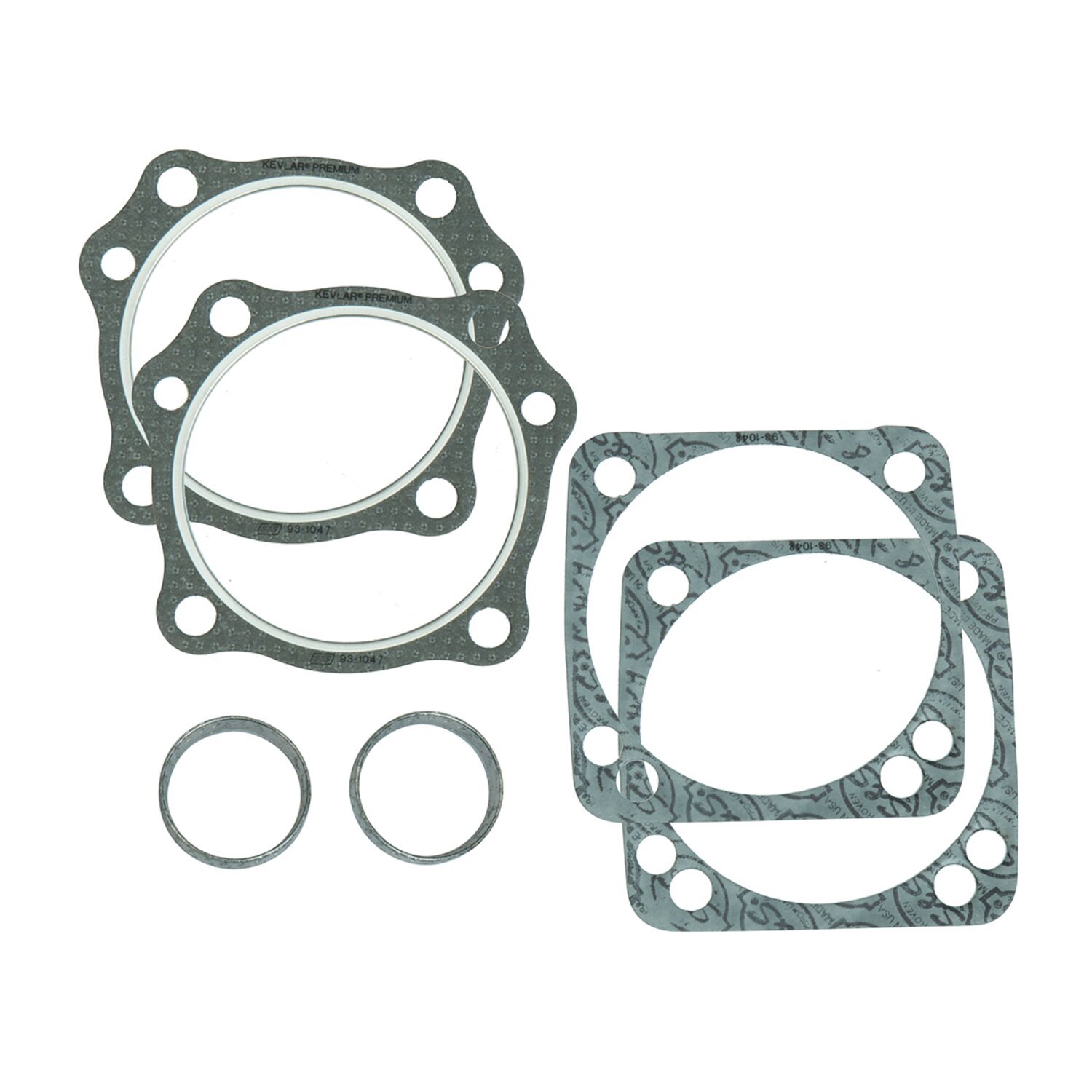 S&S, cylinder head/base & exhaust gasket kit. 4-1/8" bore