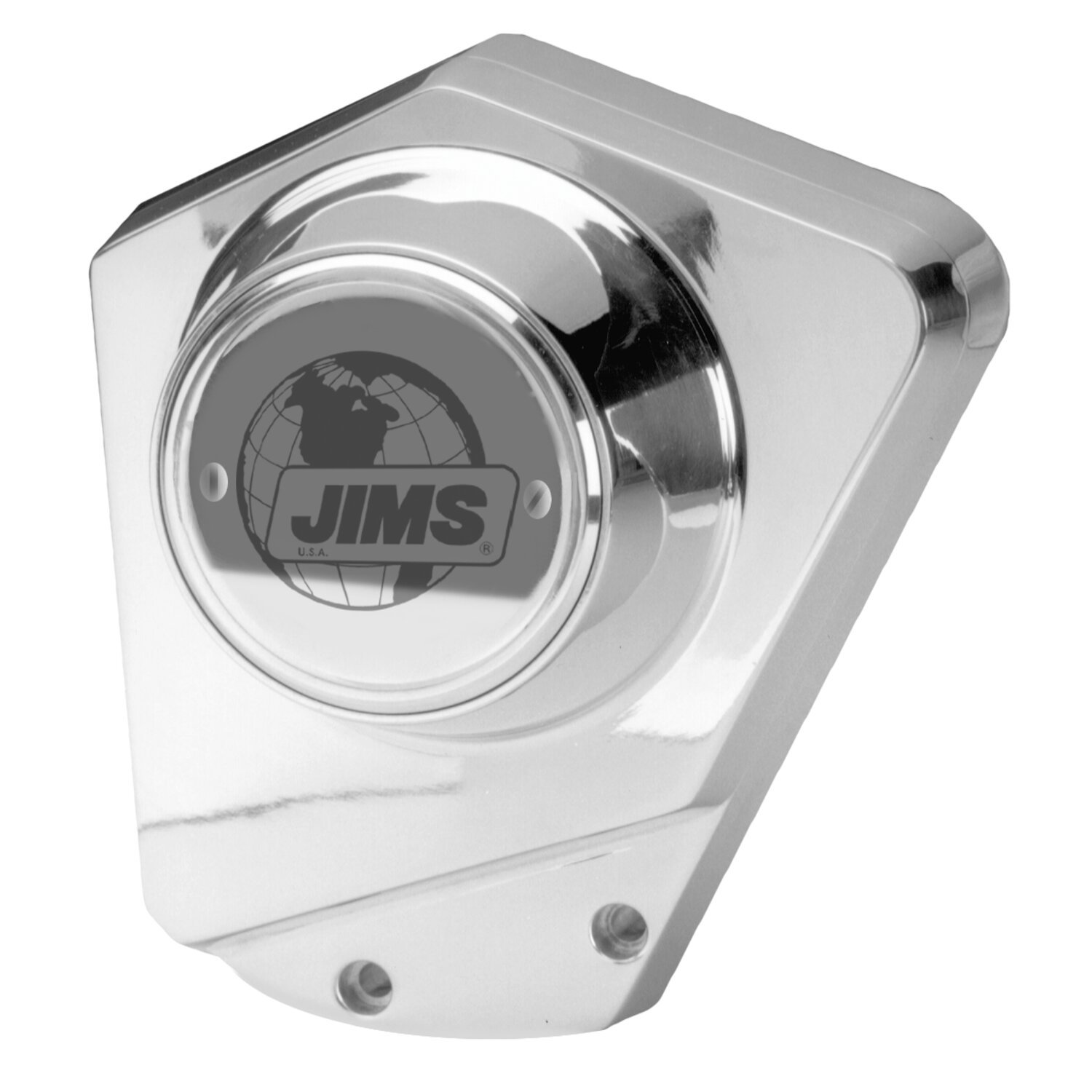 JIMS, 'A Cut Above' billet cam cover L73-92 B.T, Chrome