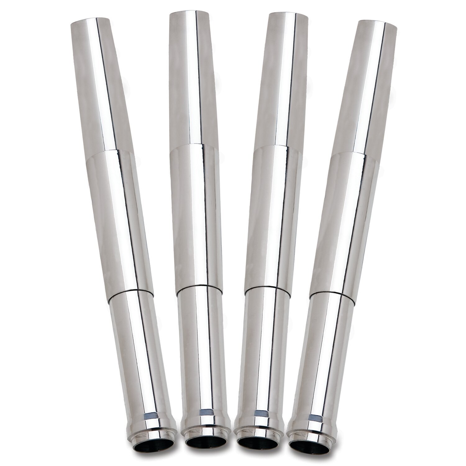 JIMS, billet 'A Cut Above' aluminum pushrod cover kit. Chr, Chrome