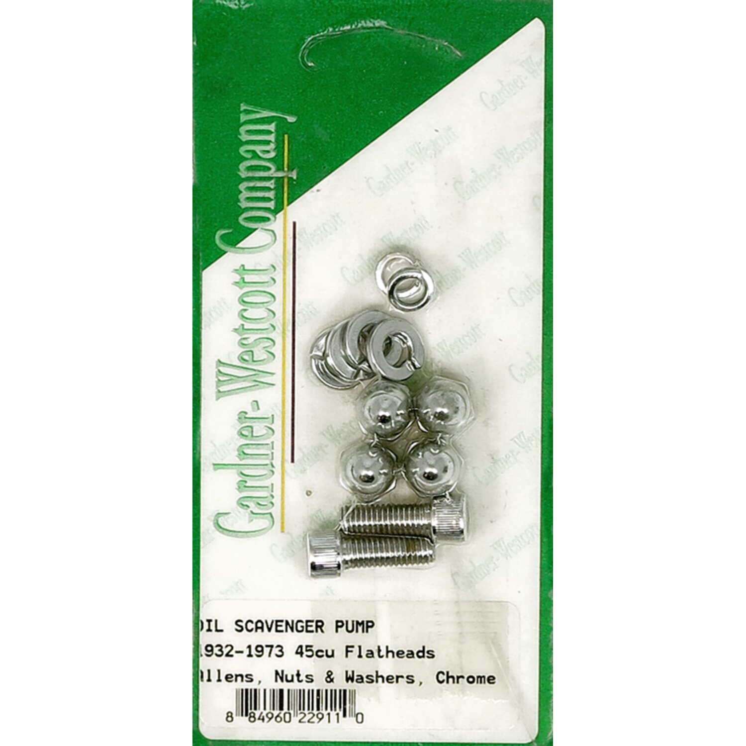 Oil scavenger pump screw kit, Chrome