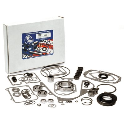 For 5-speed Big Twin models and some aftermarket 6-speeds. This JIMS time saving transmission master rebuild kit comes with all required parts, providing you with a one in all no-hassle transmission rebuild solution and short motorcycle down-times. Kit comes complete with all required JIMS proven performance components and a complete gaskets & seal kit. 
Note: Kit will also fit JIMS and some other aftermarket 91-06 type 6-speed transmissions. 
Note: This kit will not fit any OEM 06-up 6-speed transmission.