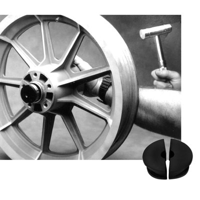 Used to remove & install wheel bearing and swingarm bearing races
Note: Used with 920542 JIMS driver handle