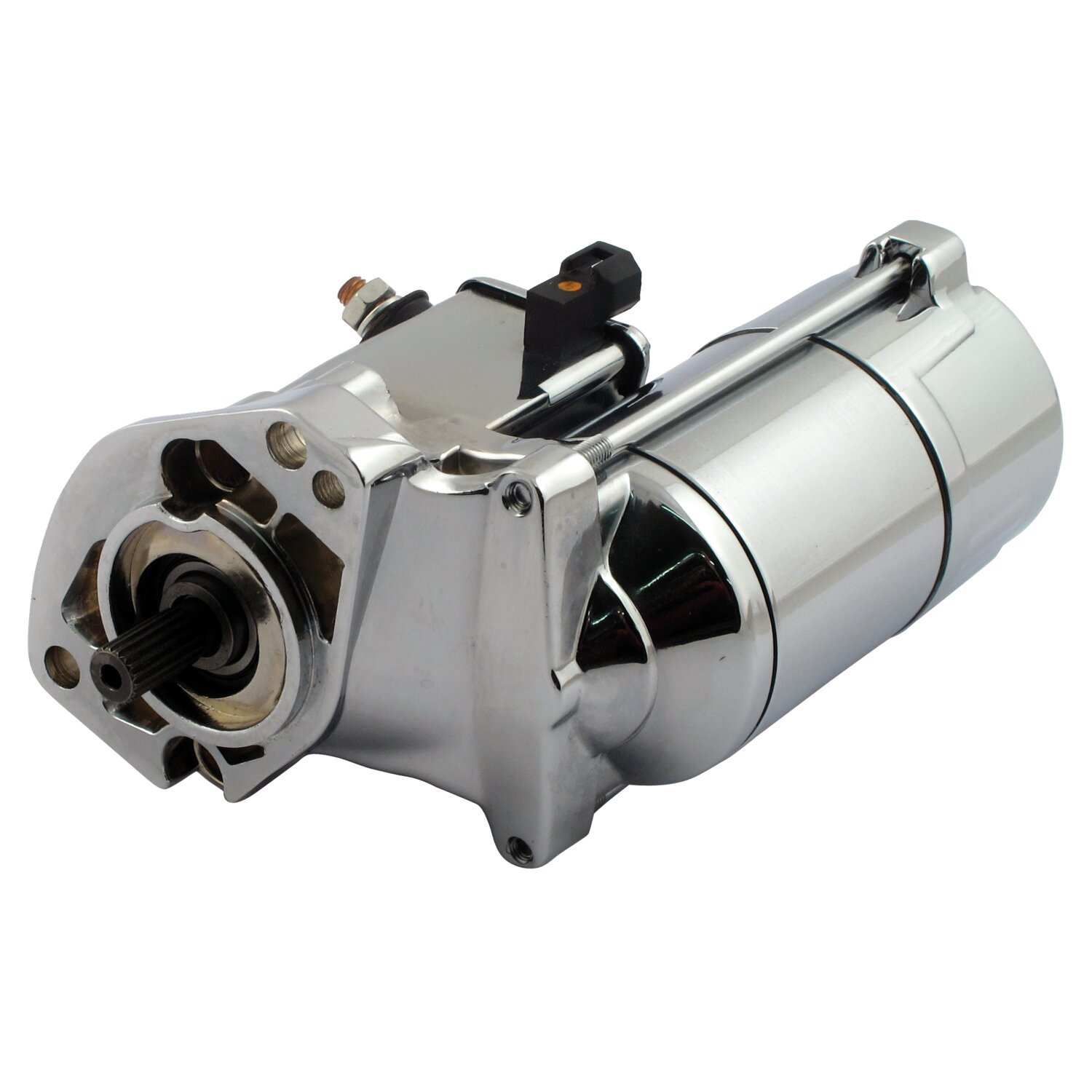 JIMS, high torque starter 1.8kW, Silver, Chrome