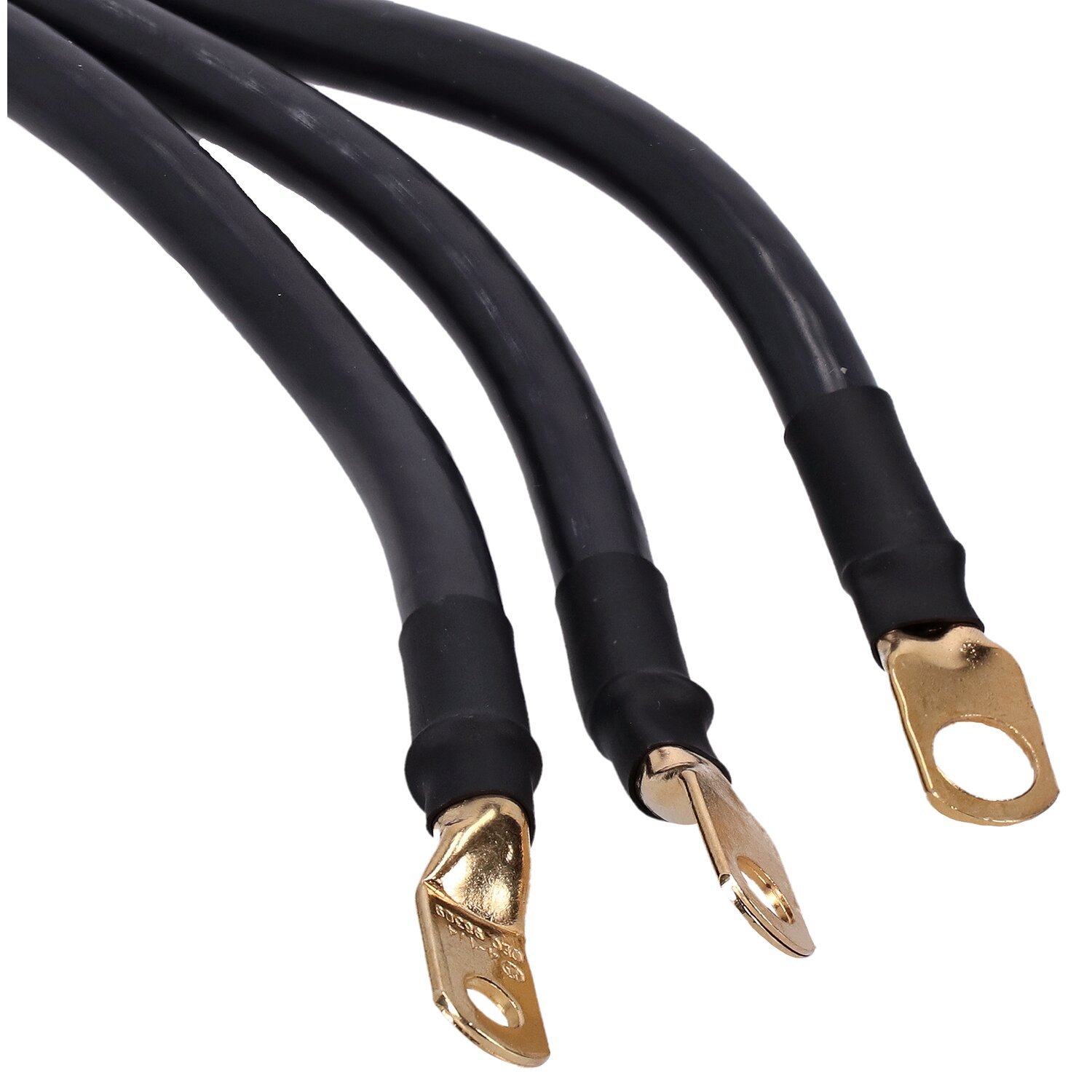 JIMS, Superflex battery cable set. 9", 30", 30", Gold