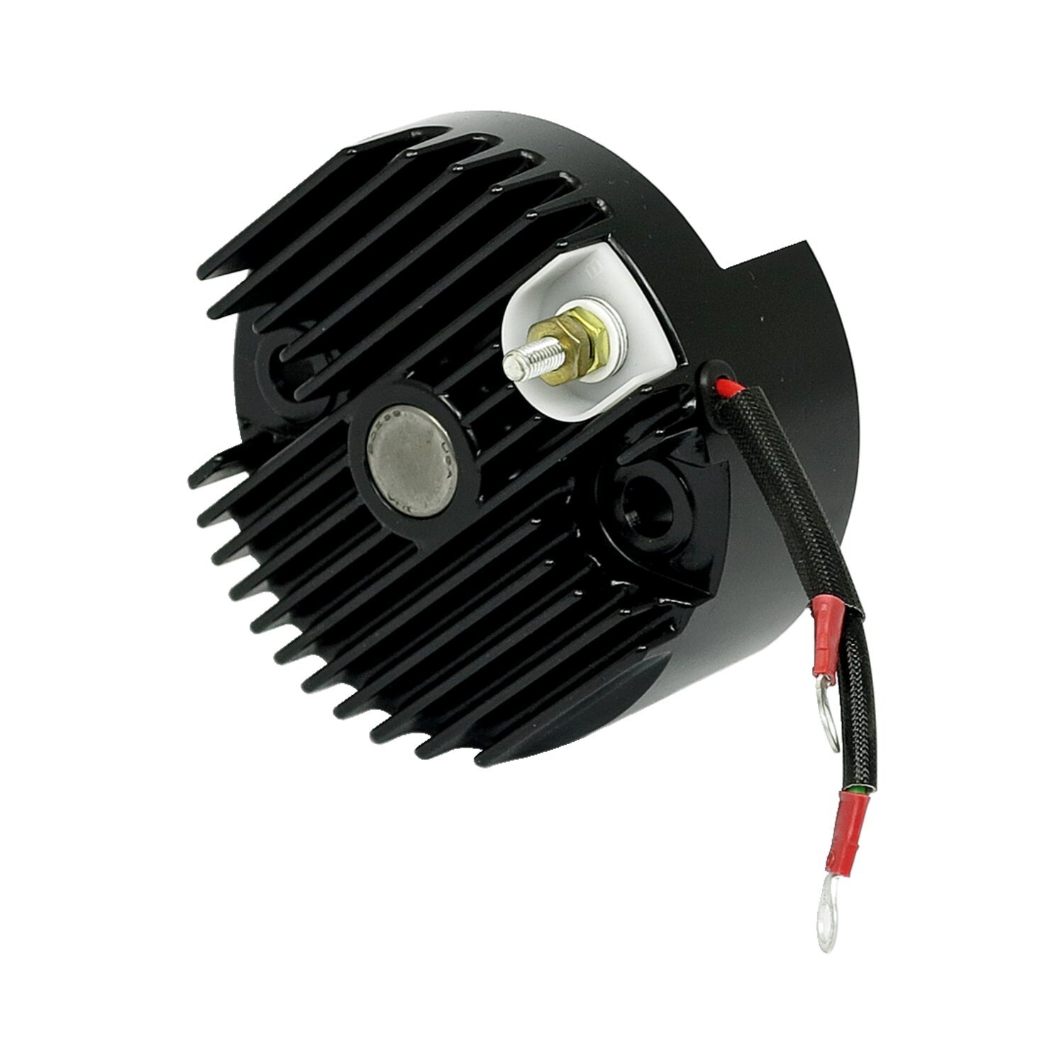 Solid-state 12-v voltage finned regulator