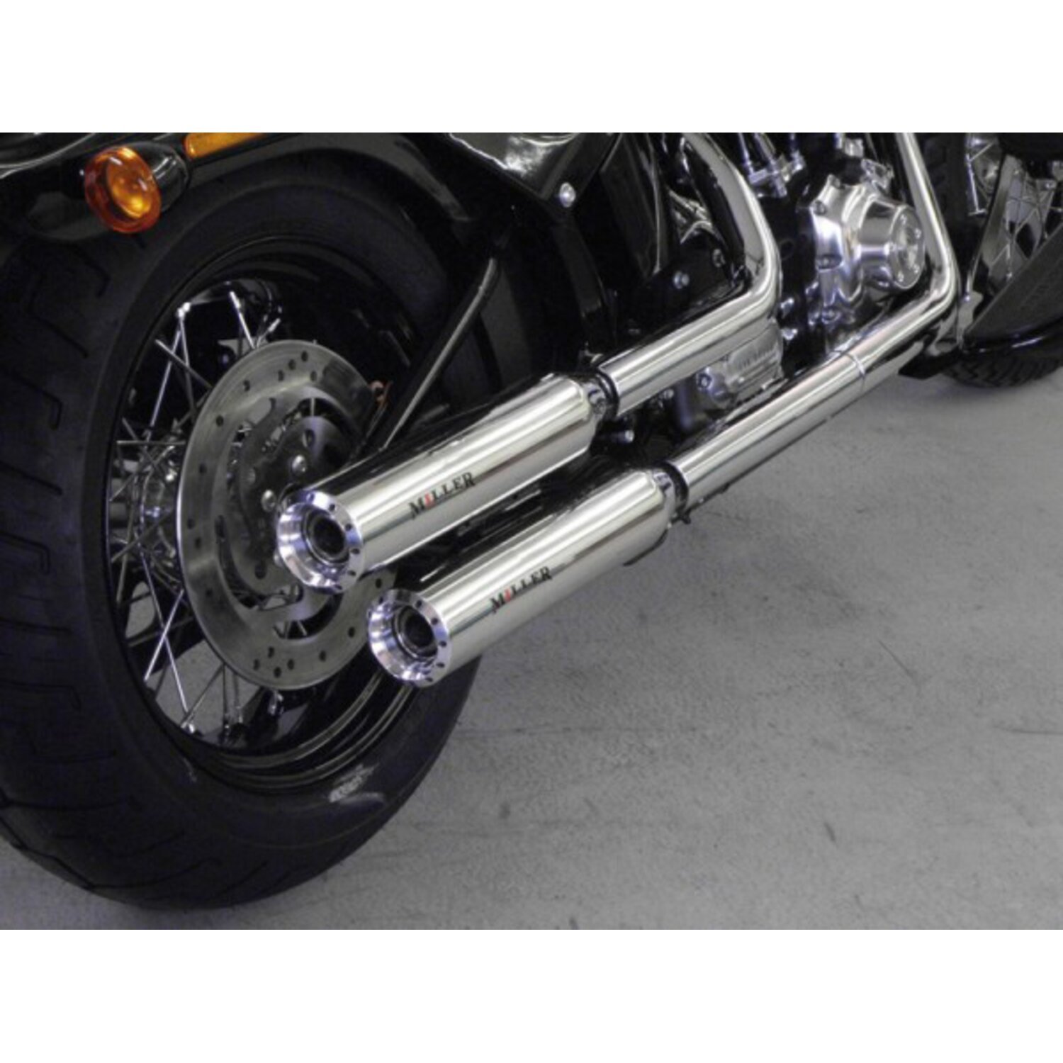 Miller, Hunter slip-on mufflers. Euro 3