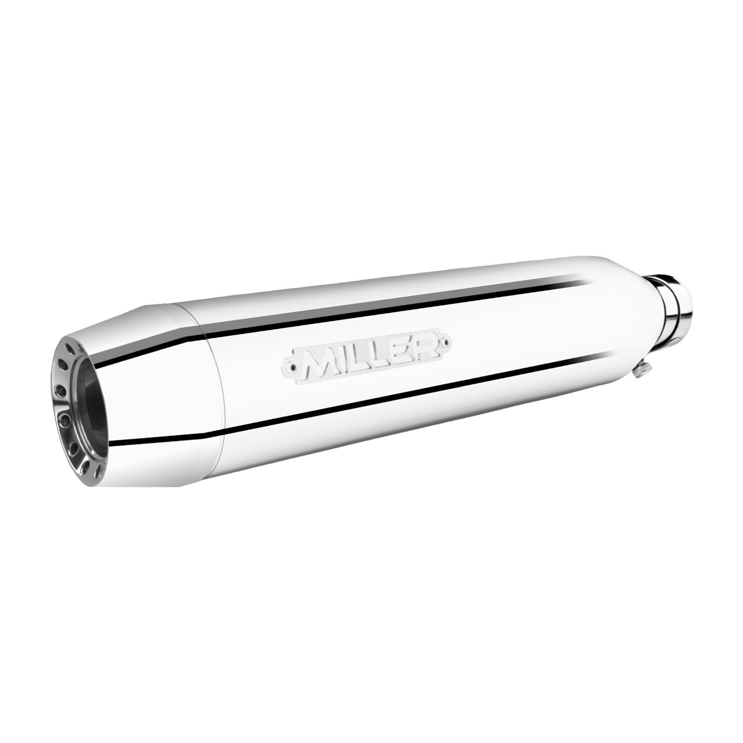Miller, Montana II slip-on mufflers. Euro 4, Polished