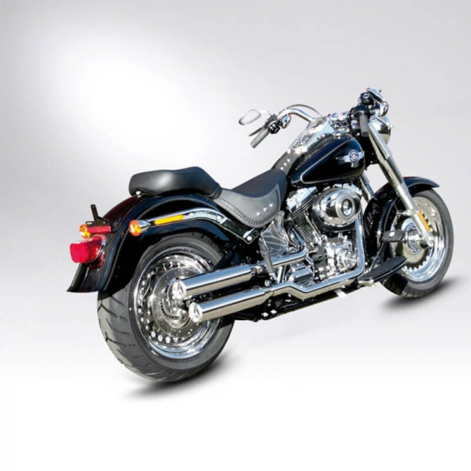 Miller, Montana II slip-on mufflers. Euro 3, Polished