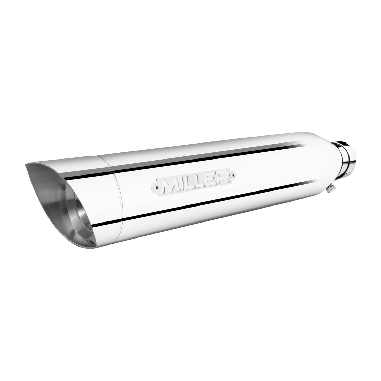 Miller, Utah III slip-on mufflers. Euro 4, Polished