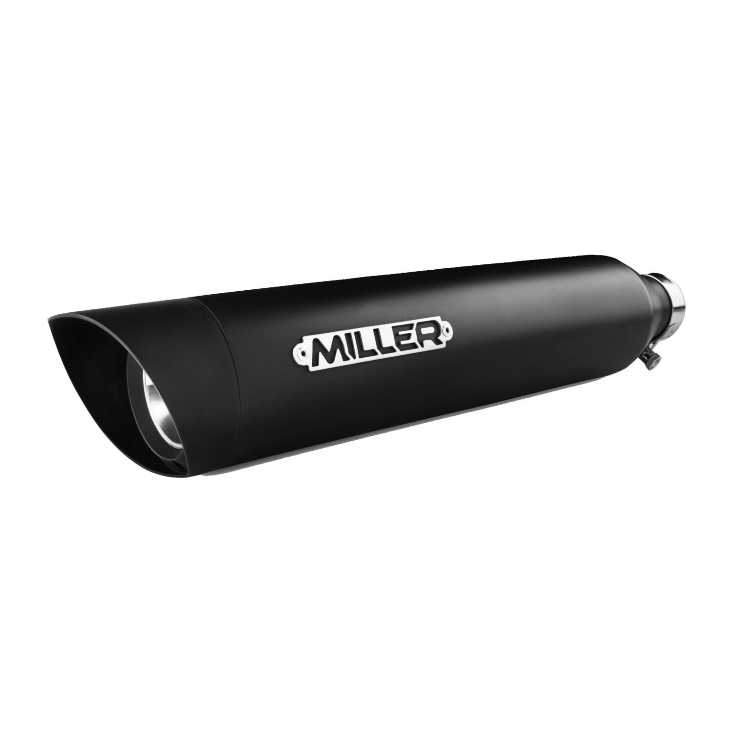 Miller, Arizona slip-on mufflers. Euro 3, Black, Matte