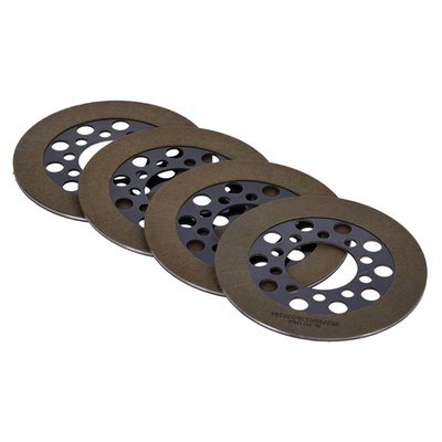 Includes 4 friction discs. 
Sold as set. Aramid material is a step up from Alto's 'Red Eagle' friction material and is also bonded to a lightweight backing plate. The Aramid series are 'High Performance' friction plates for motorcycles which are equipped with high-output engines that are ridden hard. They offer excellent heat resistance and endurance. Just ask anyone who has worked with or has ridden a bike in which a set of these Alto clutch plates were installed. 
OEM replacement reference 37930-41 (2481-41)


