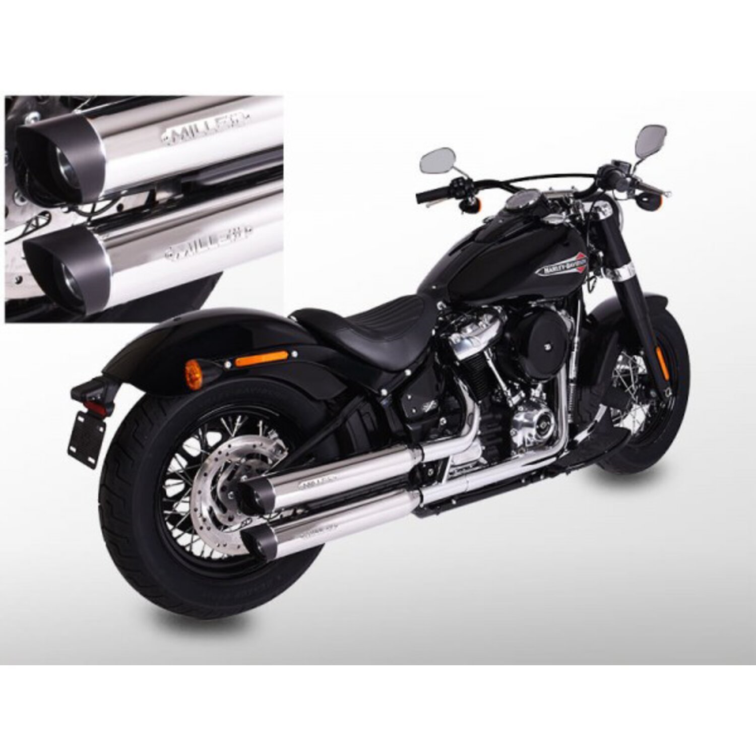 Miller, Independence slip-on mufflers. Euro 4