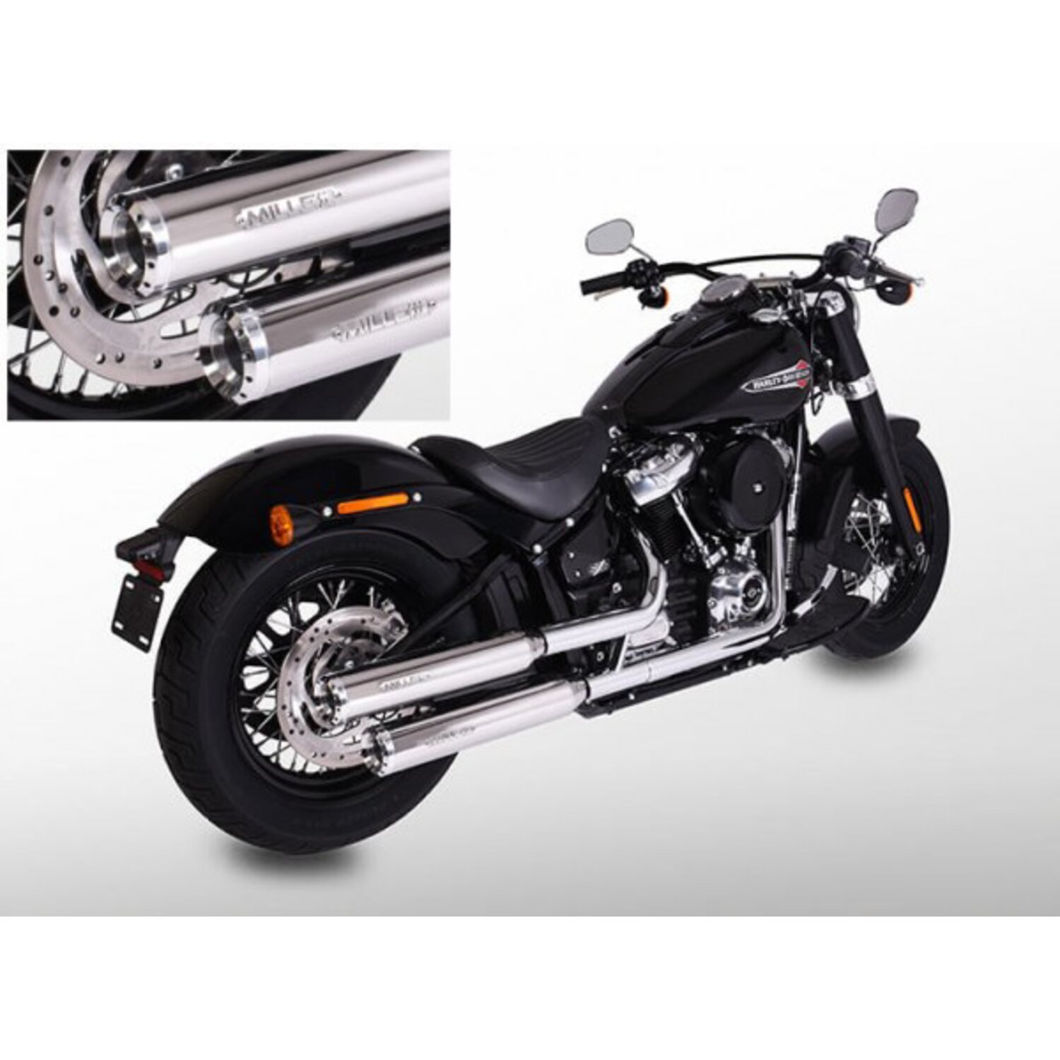 Miller, Independence slip-on mufflers. Euro 4