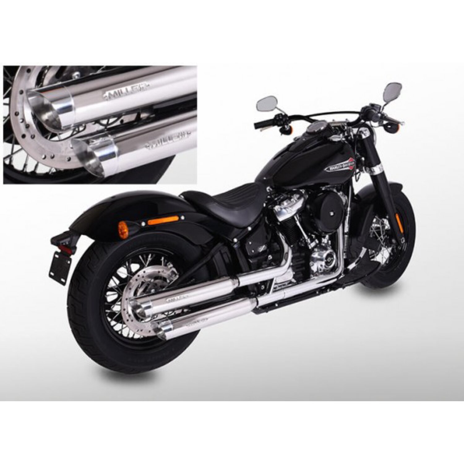 Miller, Independence slip-on mufflers. Euro 4
