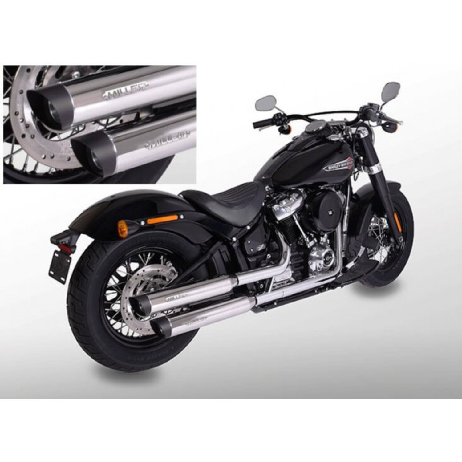 Miller, Independence slip-on mufflers. Euro 4