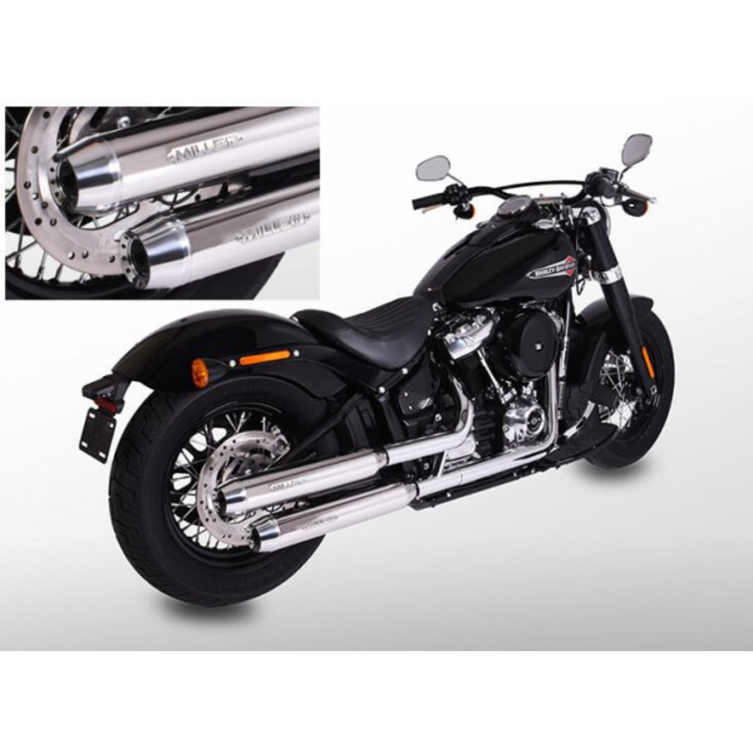 Miller, Independence slip-on mufflers. Euro 4