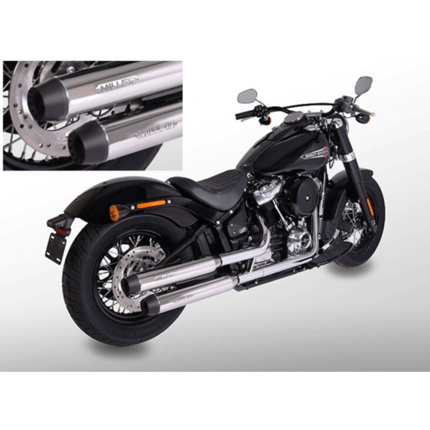 Miller, Independence slip-on mufflers. Euro 4