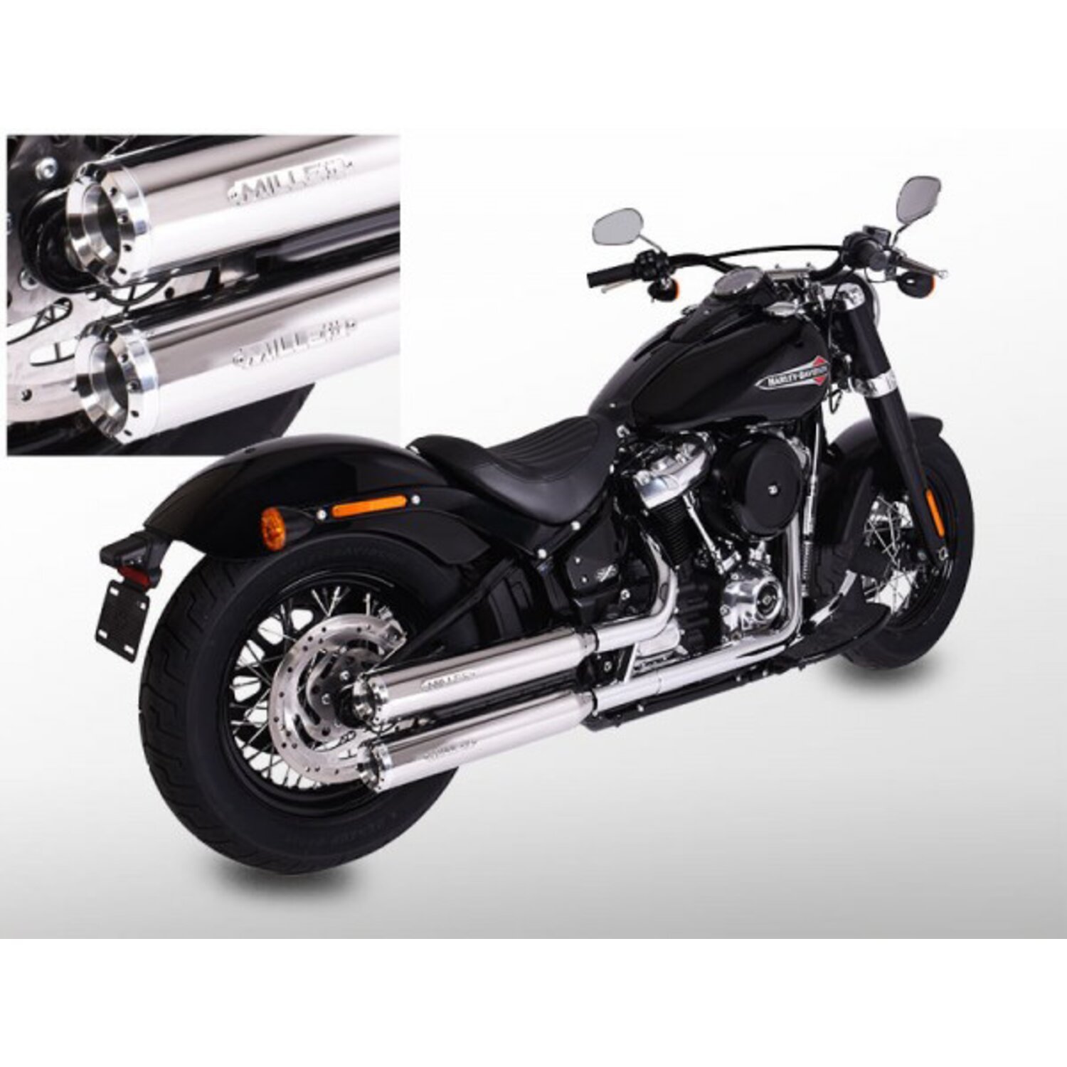 Miller, Independence slip-on mufflers. Euro 4