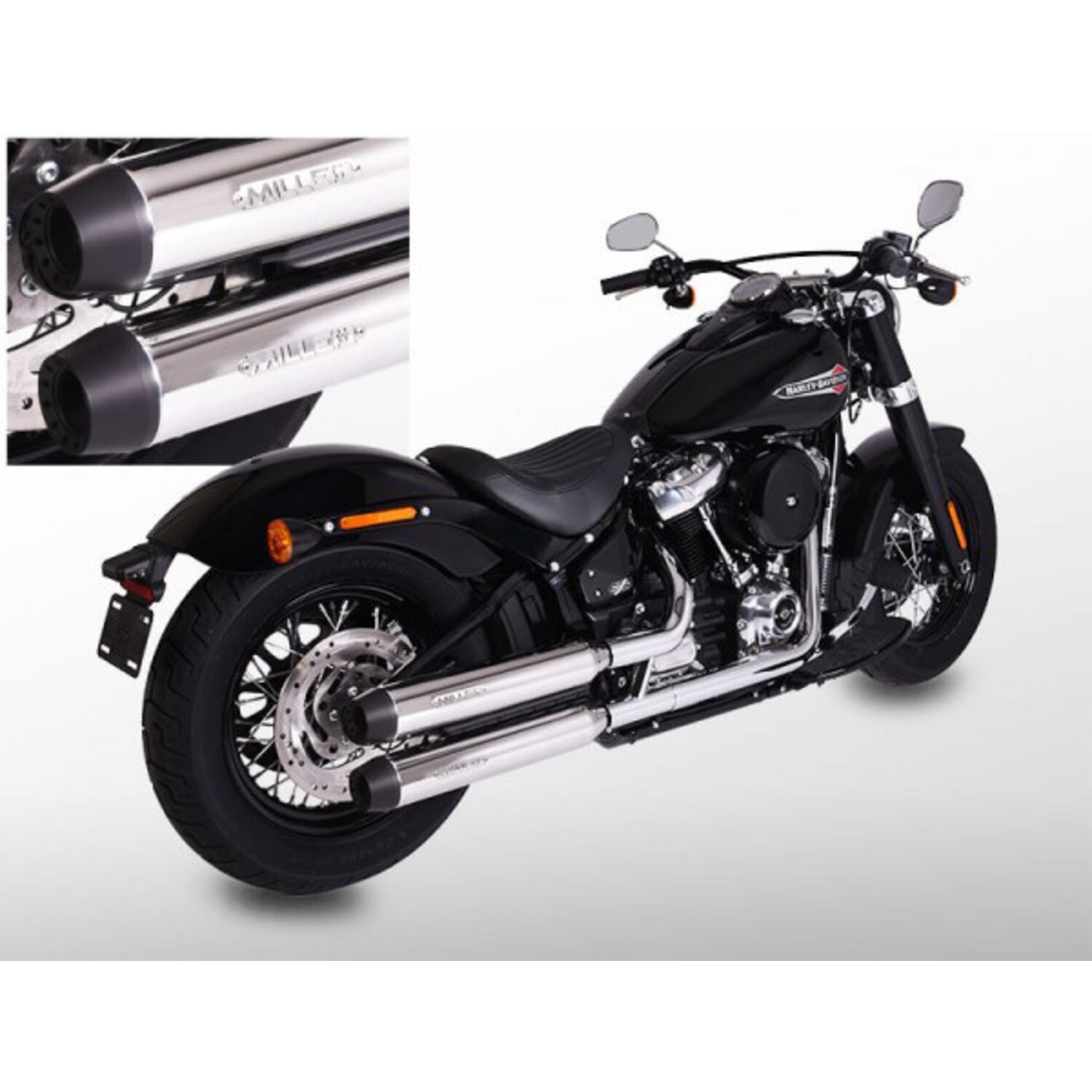 Miller, Independence slip-on mufflers. Euro 4