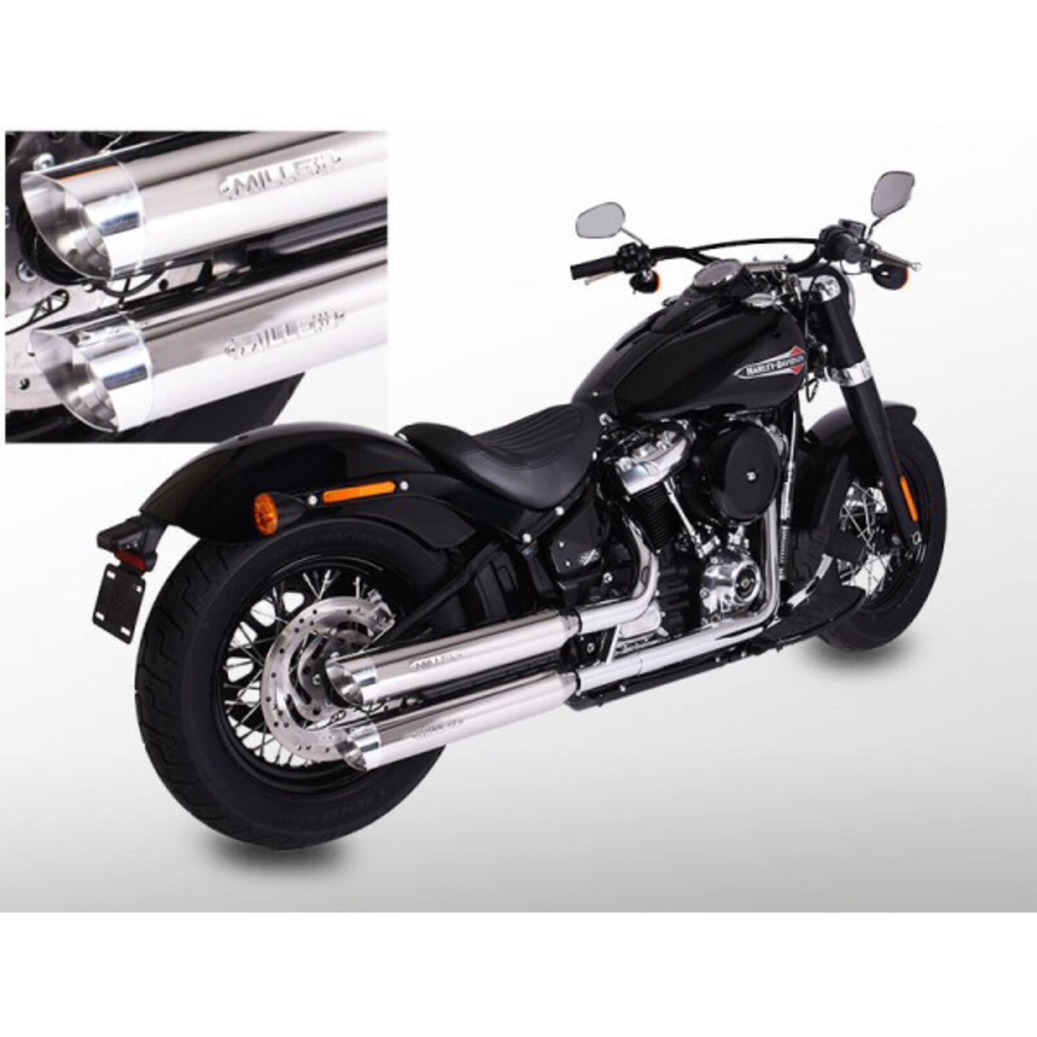 Miller, Destiny slip-on mufflers. Euro 5