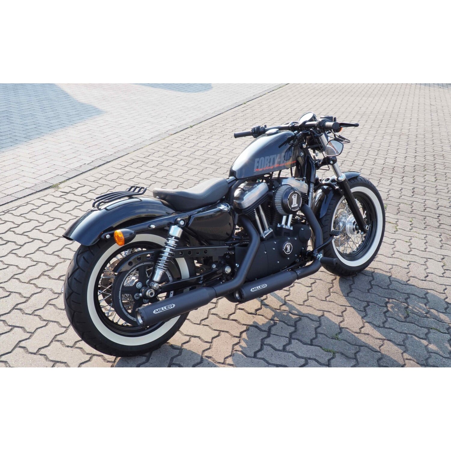 Miller, Silverado II Slip-On Exhaust, Black, Matte