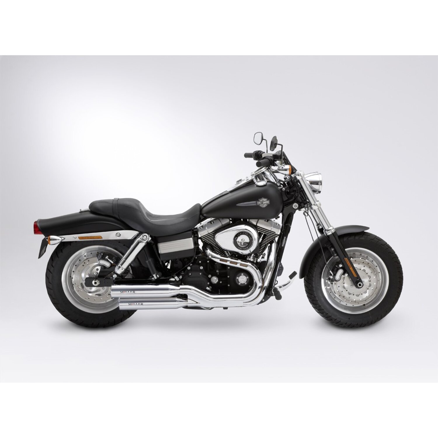 Miller, Utah II slip-on mufflers. Euro 3. Polished