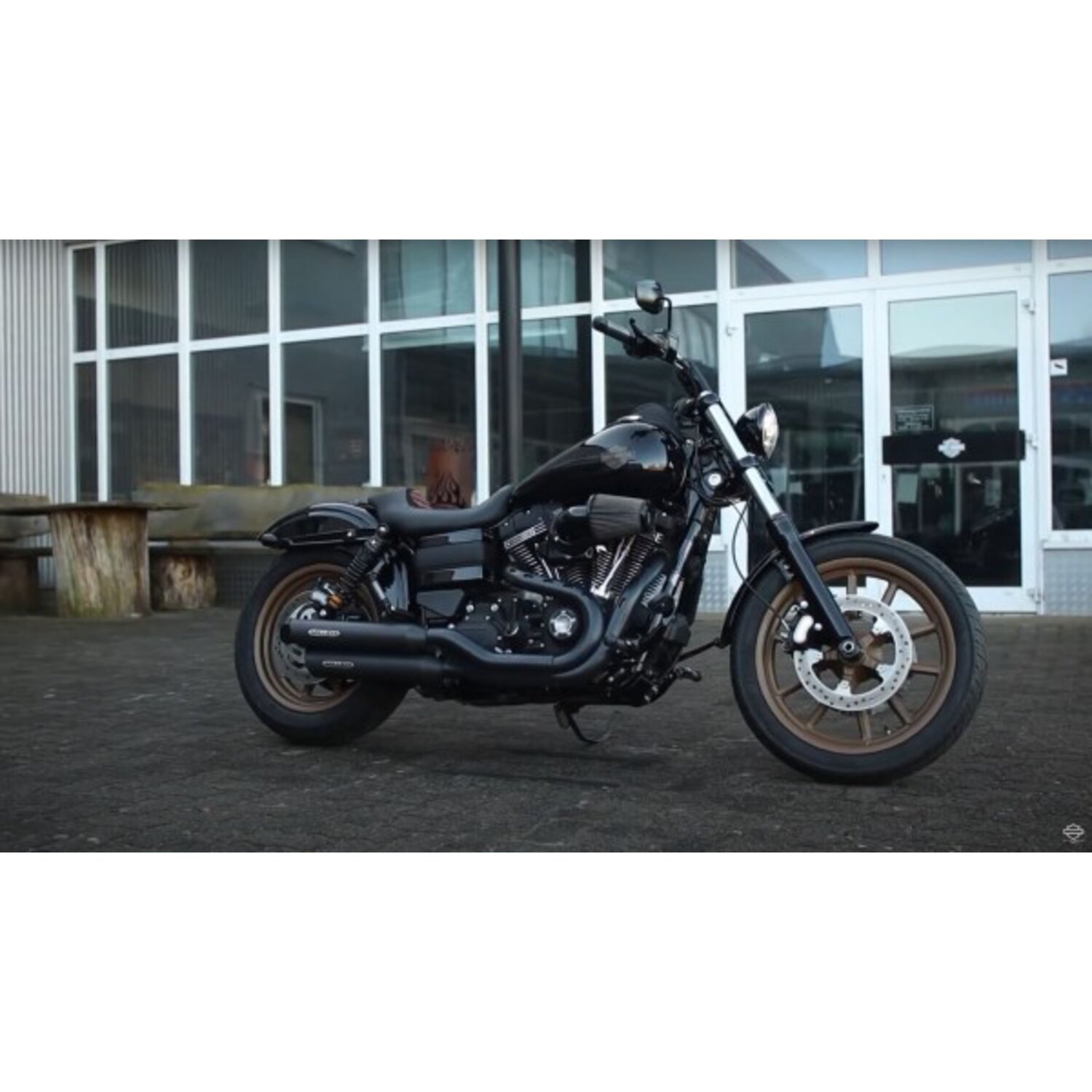 Miller, Dakota slip-on mufflers. Euro 3. Matte black